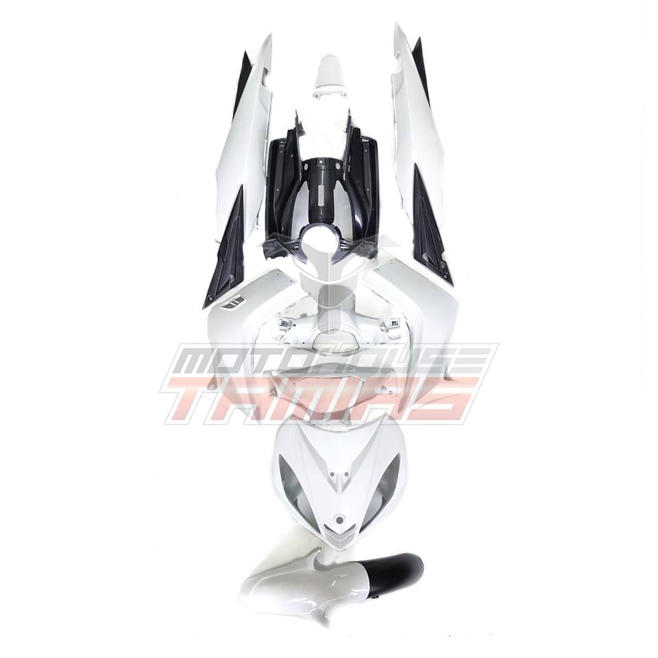 Κουστούμι σετ πλαστικών γνήσιο Yamaha Crypton X 135 λευκό - MotoHouse Tamias