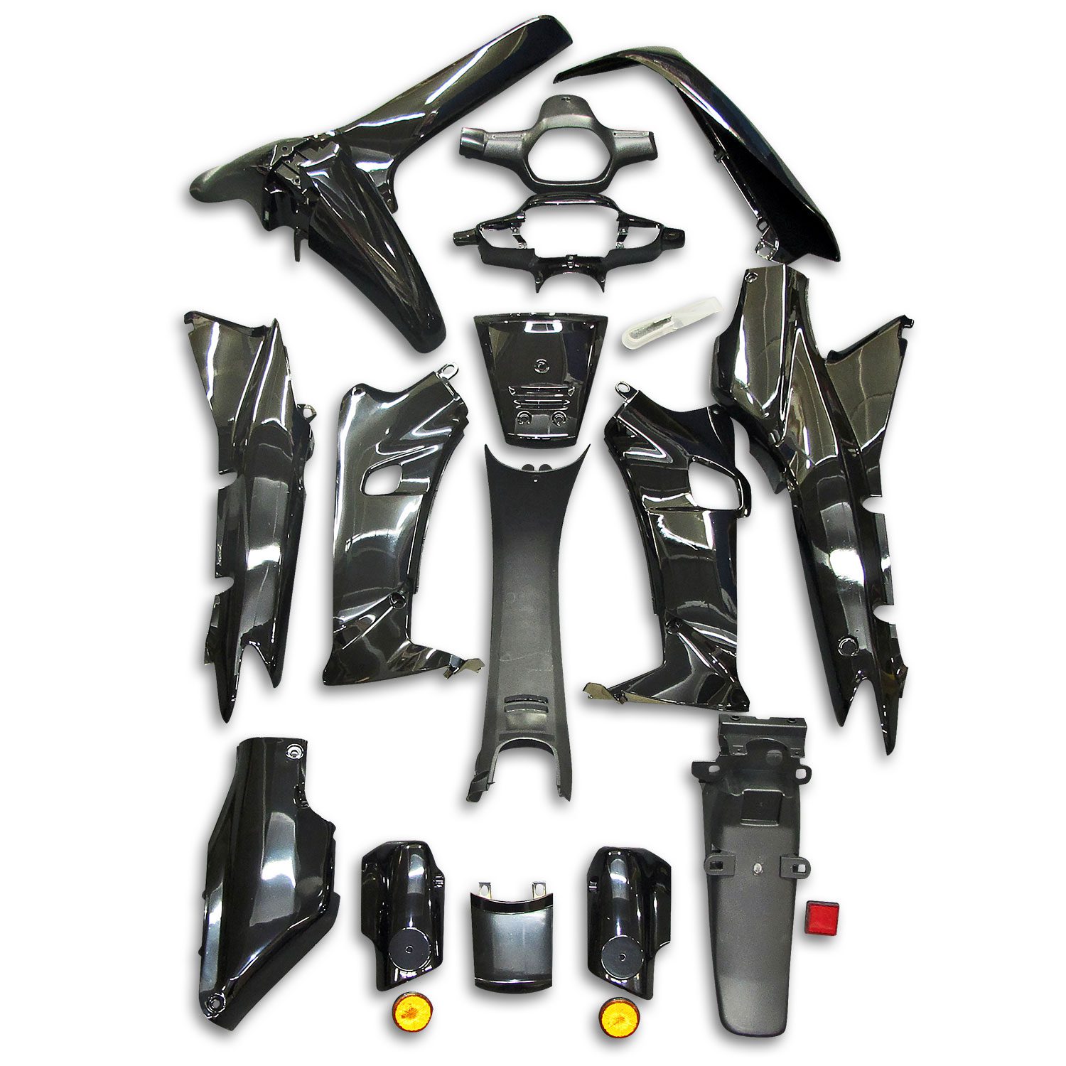 Κουστούμι σετ πλαστικών Honda Supra OEM μαύρο - MotoHouse Tamias