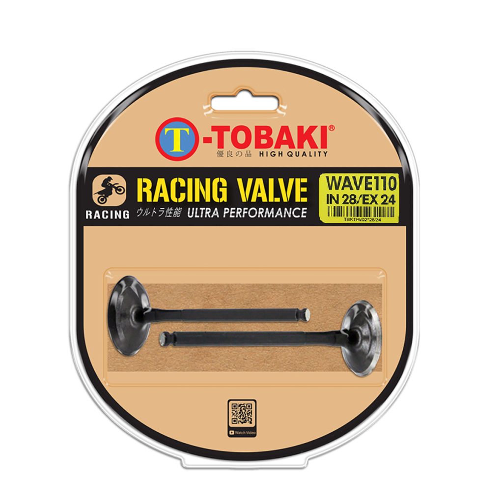 ΒΑΛΒΙΔΕΣ ΣΕΤ RACING HONDA WAVE 110 28MM-24MM TOBAKI