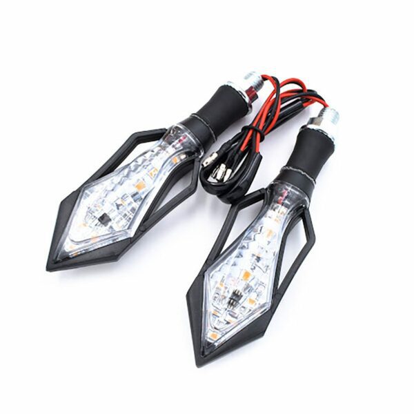 ΦΛΑΣ ΣΕΤ ΜΟΤΟΣΥΚΛΕΤΑΣ ΜΕ 9 ΠΟΡΤΟΚΑΛΙ SMD LED ΒΗΜΑΤΙΚΑ ΣΕ ΣΧΗΜΑ ΒΕΛΟΥΣ