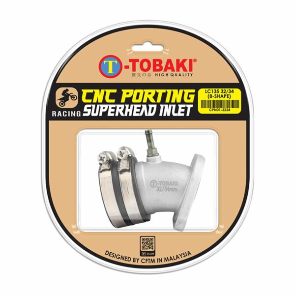 ΛΑΙΜΟΣ ΚΑΡΜΠΥΡΑΤΕΡ 32 / 34MM SUPERHEAD YAMAHA CRYPTON X 135 TOBAKI