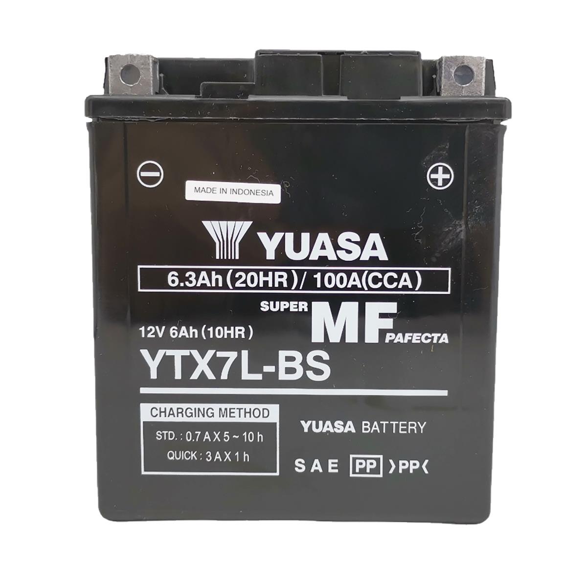 Μπαταρία YTX7L-BS μαύρο κουτί (ξεχωριστά υγρά) YUASA - MotoHouse Tamias