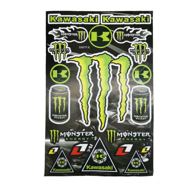 ΑΥΤΟΚΟΛΛΗΤΑ ΣΕΤ KAWASAKI MONSTER