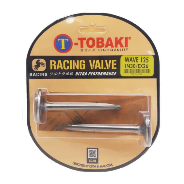 ΒΑΛΒΙΔΕΣ ΣΕΤ RACING 30MM-26MM HONDA INNOVA 125 TOBAKI