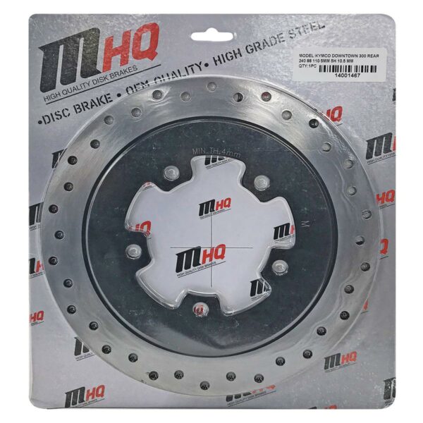 ΔΙΣΚΟΠΛΑΚΑ ΟΠΙΣΘΙΑ 240-89-110 5TP(10.5) KYMCO AGILITY 125 150 / DOWNTOWN 300 MHQ