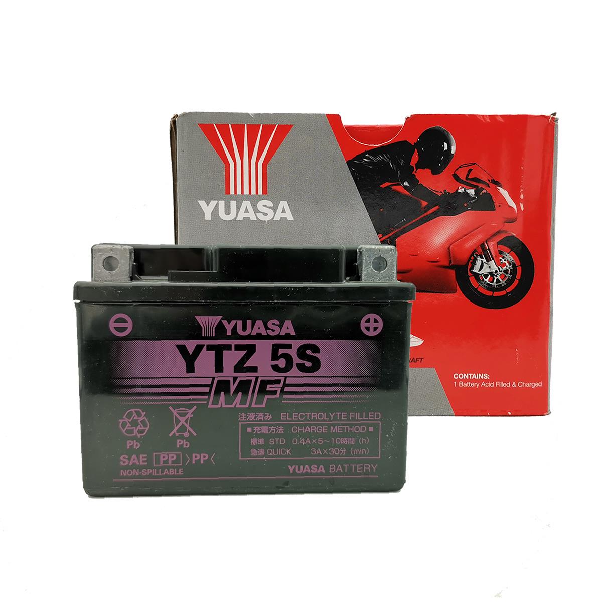 Μπαταρία GTZ5S YTZ5S (12V 3.7Ah 65A) Yamaha Crypton X 135 YUASA - MotoHouse  Tamias