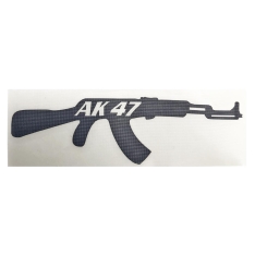 ΑΥΤΟΚΟΛΛΗΤΟ ΟΠΛΟ AK-47 ΑΝΑΓΛΥΦΟ ΜΑΥΡΟ