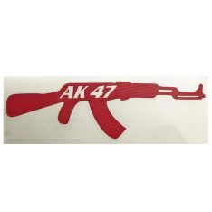 ΑΥΤΟΚΟΛΛΗΤΟ ΟΠΛΟ AK-47 ΑΝΑΓΛΥΦΟ ΚΟΚΚΙΝΟ