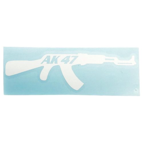ΑΥΤΟΚΟΛΛΗΤΟ ΟΠΛΟ AK-47 ΑΝΑΓΛΥΦΟ ΜΠΛΕ - ΛΕΥΚΟ