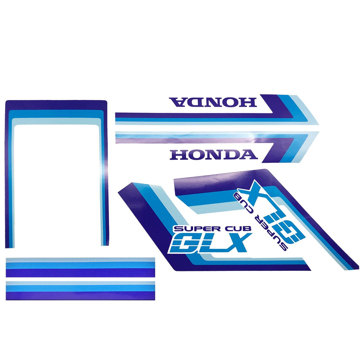 Αυτοκόλλητα σετ Honda Glx μπλε - MotoHouse Tamias