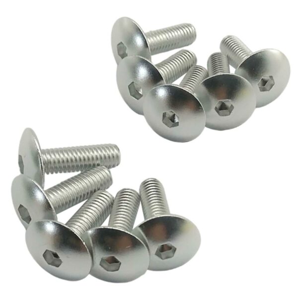 ΒΙΔΕΣ ΧΡΩΜΑΤΙΣΤΕΣ ΣΕΤ ΠΛΑΤΥ ΚΕΦΑΛΙ 10ΤΕΜ 6Χ20 SHARK ΧΡΩΜΙΟ