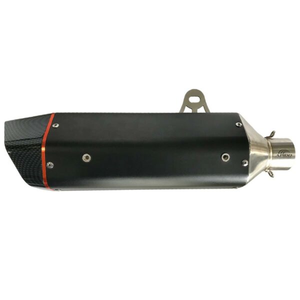 ΤΕΛΙΚΟ ΕΞΑΤΜΙΣΗΣ Φ35 / Φ52 APIDO CARBON ΠΟΛΥΓΩΝΙΚΟ ΜΑΥΡΟ ΜΕ ΣΙΓΑΣΤΗΡΑ