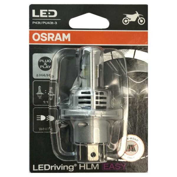 ΛΑΜΠΑ H4 12V19W P43T 6500K LED HLM EASY OSRAM
