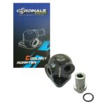 ΘΕΡΜΟΣΤΑΤΗΣ 2 ΣΕ 1 YAMAHA CRYPTON X135 CARDINALS RACING CNC ΜΑΥΡΟΣ