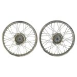 ΤΡΟΧΟΙ ΖΑΝΤΕΣ ΣΕΤ ΝΙΚΕΛ ΜΕ CNC ΣΕΤ ΚΕΝΤΡΑ HONDA C50 / GLX ΜΕ ΡΟΥΛΕΜΑΝ TTN ΤΙΤΑΝ