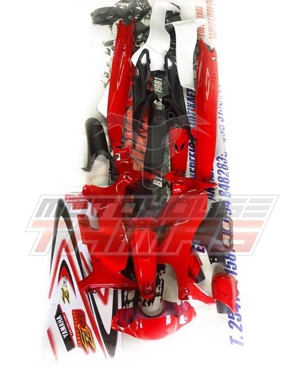 Κουστούμι σετ πλαστικών 17τμχ με αυτοκόλλητα Yamaha Z125 HLD κόκκινο -  MotoHouse Tamias