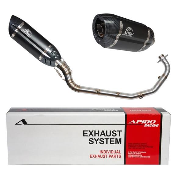 ΕΞΑΤΜΙΣΗ HIGH UP HONDA GTR 150 APIDO BLACK / CARBON (004/1115)