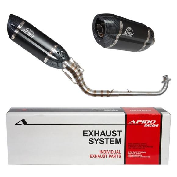 ΕΞΑΤΜΙΣΗ HIGH UP HONDA INNOVA 125 APIDO CARBON / BLACK (003/1115)