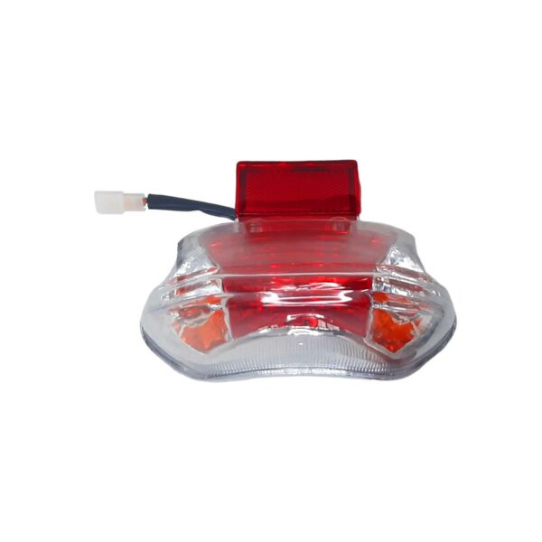 ΦΑΝΑΡΙ ΟΠΙΣΘΙΟ ΣΤΟΠ ΜΕ ΦΛΑΣ HONDA INNOVA 125 TITAN ΔΙΑΦΑΝΟ