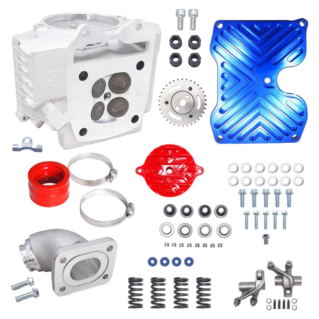 ΚΕΦΑΛΗ CNC SUPERHEAD 23/20 HONDA INNOVA 125 (ΑΠΟ YAMAHA CRYPTON X 135) PLUG AND PLAY ESR RED LEO