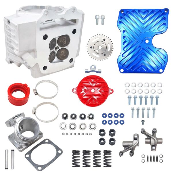 ΚΕΦΑΛΗ CNC SUPERHEAD 25/22 HONDA INNOVA 125 (ΑΠΟ YAMAHA CRYPTON X 135) PLUG AND PLAY ESR RED LEO