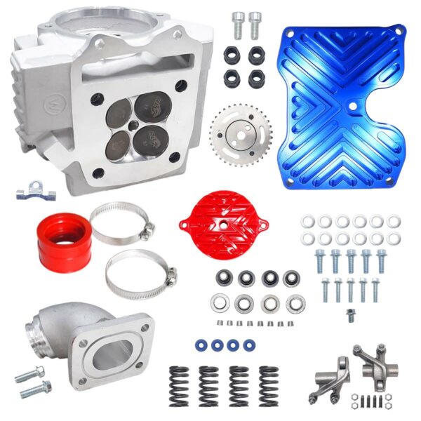 ΚΕΦΑΛΗ CNC SUPERHEAD 27/24 HONDA INNOVA 125 (ΑΠΟ YAMAHA CRYPTON X 135) PLUG AND PLAY ESR RED LEO