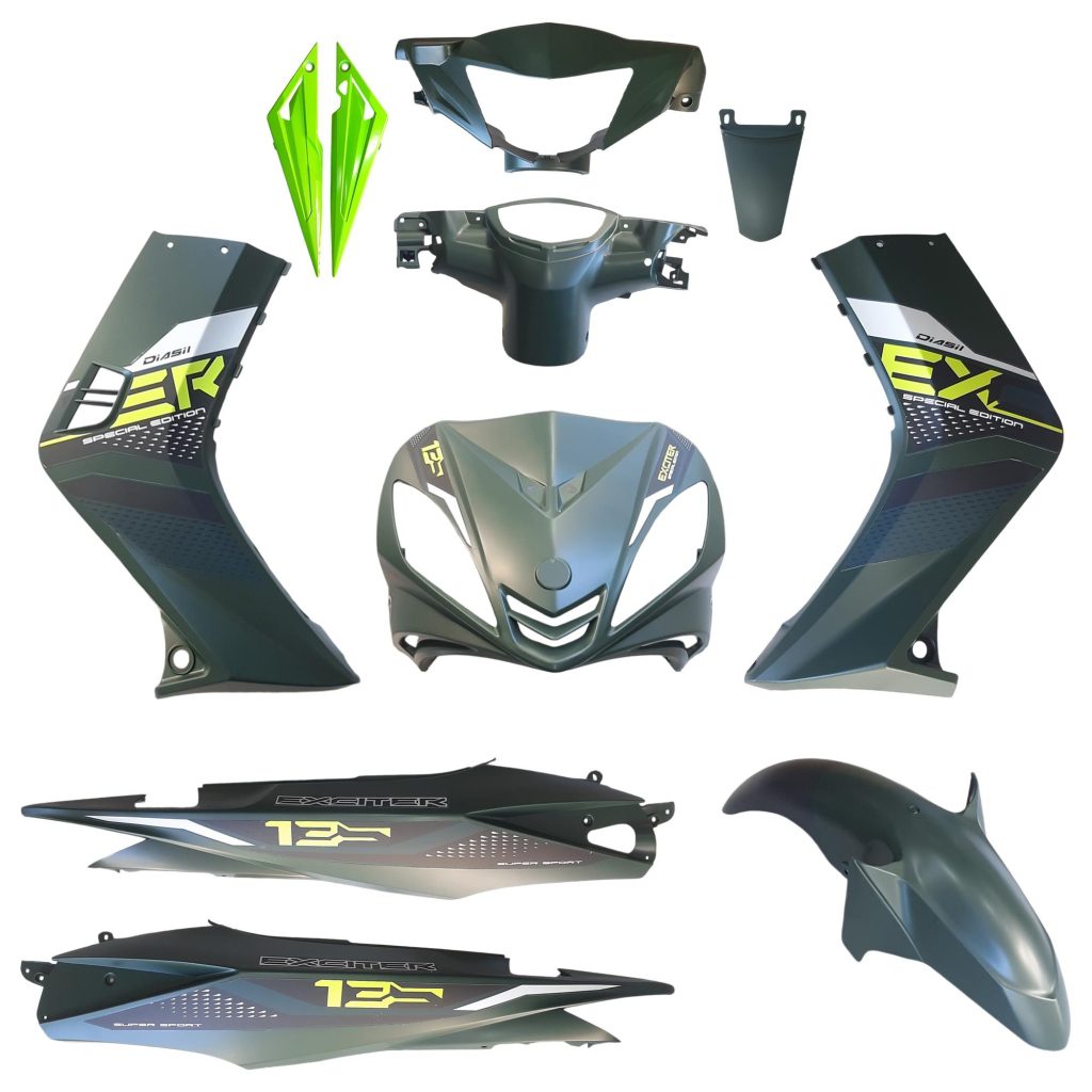 ΚΟΥΣΤΟΥΜΙ ΣΕΤ ΠΛΑΣΤΙΚΩΝ YAMAHA CRYPTON X 135 ΣΚΟΥΡΟ ΠΡΑΣΙΝΟ