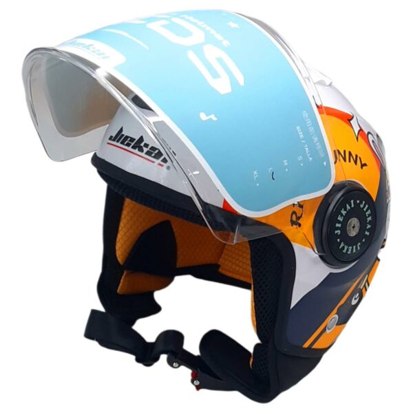 ΚΡΑΝΟΣ ΠΑΙΔΙΚΟ ΑΝΟΙΚΤΟ RIDE BUNNY JIEKAI ΠΟΡΤΟΚΑΛΙ ΑΣΠΡΟ