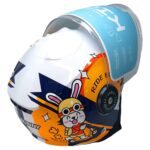 ΚΡΑΝΟΣ ΠΑΙΔΙΚΟ ΑΝΟΙΚΤΟ RIDE BUNNY JIEKAI ΠΟΡΤΟΚΑΛΙ ΑΣΠΡΟ