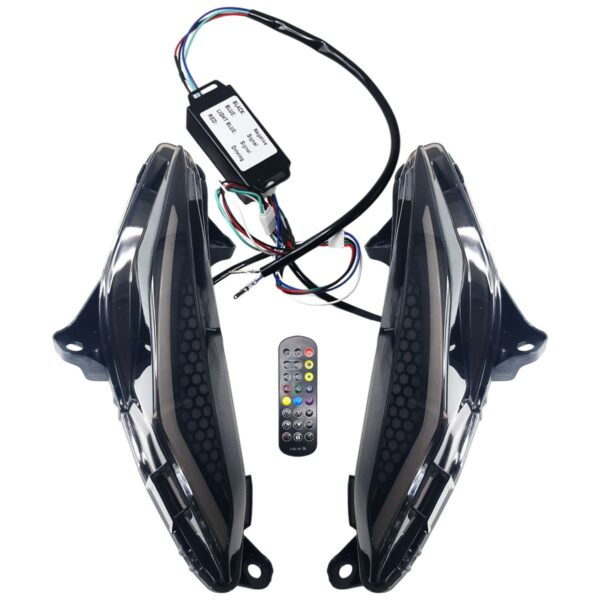 ΦΛΑΣ ΕΜΠΡΟΣΘΙΑ LED ΜΕ ΤΗΛΕΧΕΙΡΙΣΤΗΡΙΟ HONDA GTR 150 MAGIC BOY ΛΕΥΚΑ