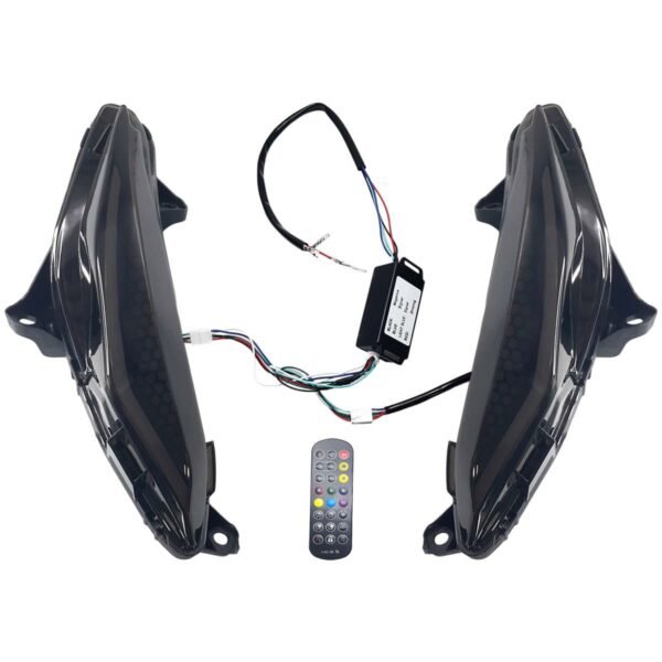 ΦΛΑΣ ΕΜΠΡΟΣΘΙΑ LED ΜΕ ΤΗΛΕΧΕΙΡΙΣΤΗΡΙΟ HONDA GTR 150 MAGIC BOY ΜΠΛΕ