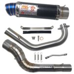 ΕΞΑΤΜΙΣΗ Φ42-42-60 YAMAHA CRYPTON X 135 RED LEO ΜΑΥΡΟ CARBON