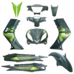 ΚΟΥΣΤΟΥΜΙ ΣΕΤ ΠΛΑΣΤΙΚΩΝ YAMAHA CRYPTON X 135 RAPIDO ΠΡΑΣΙΝΟ ΜΑΤ