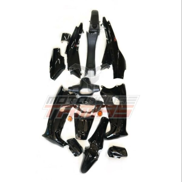 Σετ κουστούμι πλαστικών HONDA SUPRA καλής ποιότητας μαύρο