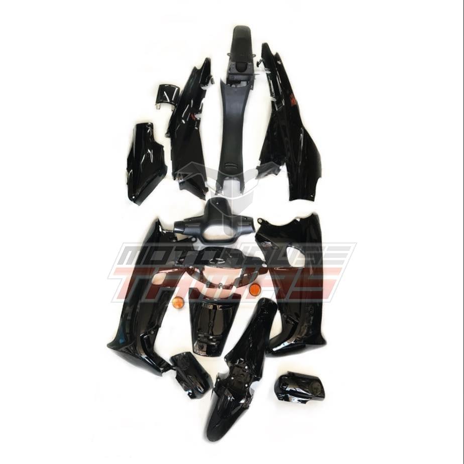 Σετ κουστούμι πλαστικών HONDA SUPRA καλής ποιότητας μαύρο