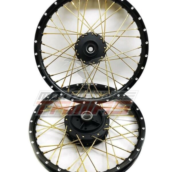 Ζαντες με μαύρα στεφάνια RCB ακτινες χρυσές CRYPTON X 135