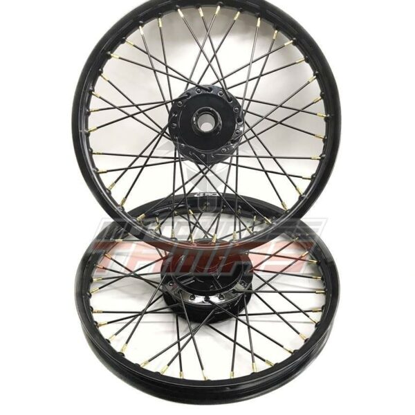 Ζάντες με μαύρα στεφάνια RACING BOY μαύρες ακτίνες, μαύρα κέντρα HONDA ASTREA