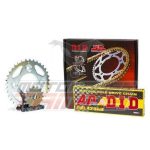 Σετ κίνησης Γρανάζια-Αλυσίδα JT-DID Μαύρη Αλυσίδα για Yamaha Crypton R 115
