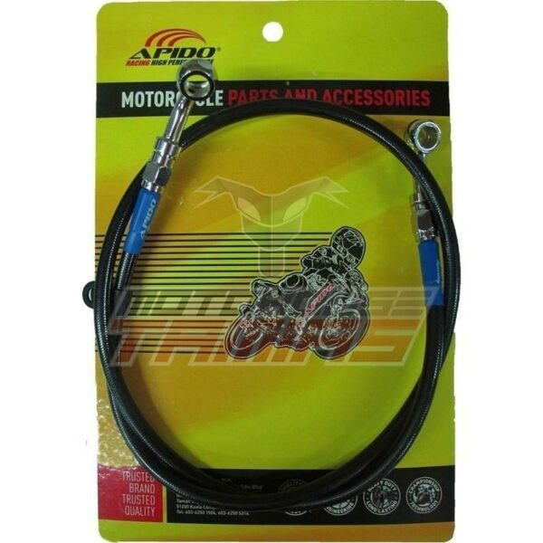 Σωληνάκι Υψηλής Πίεσης Φρένου APIDO RACING Μαύρο