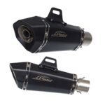 ΤΕΛΙΚΟ ΕΞΑΤΜΙΣΗΣ Φ51-250MM ΠΟΛΥΓΩΝΙΚΟ ΜΑΥΡΟ + ΣΙΓΑΣΤΗΡΑ (M-2255) APIDO