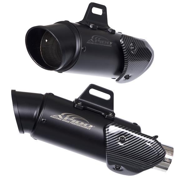 ΤΕΛΙΚΟ ΕΞΑΤΜΙΣΗΣ Φ51-220MM ΟΒΑΛ ΜΑΥΡΟ+ΣΙΓΑΣΤΗΡΑ (M-3322) APIDO