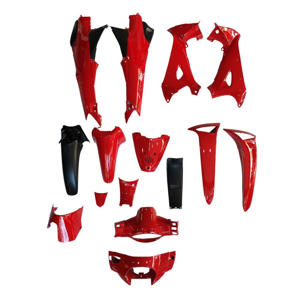 ΚΟΥΣΤΟΥΜΙ ΣΕΤ ΠΛΑΣΤΙΚΑ ΚΟΚΚΙΝΟ HONDA INNOVA 125 ΚΑΡΜΠΥΡΑΤΕΡ OOH