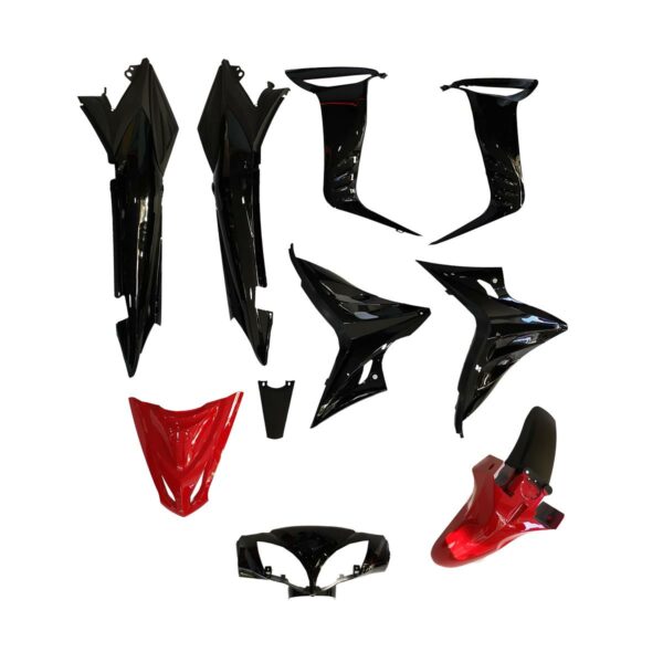 ΚΟΥΣΤΟΥΜΙ ΣΕΤ ΠΛΑΣΤΙΚΩΝ (10ΤΜΧ) ΚΟΚΚΙΝΟ-ΜΑΥΡΟ MODENAS GT135 HLD