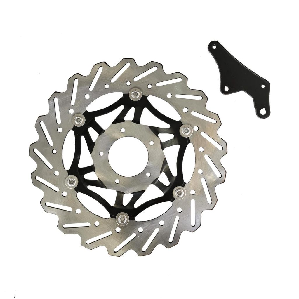 ΔΙΣΚΟΠΛΑΚΑ 300-60 5TP OVERSIZE ΜΑΥΡΗ ΜΕ ΑΝΤΑΠΤΟΡΑ HONDA SUPRA SHARK