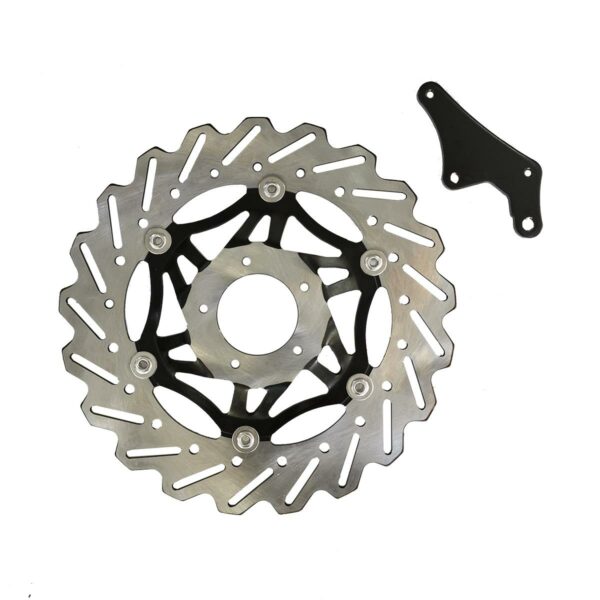 ΔΙΣΚΟΠΛΑΚΑ 300-60 5TP OVERSIZE ΜΑΥΡΗ ΜΕ ΑΝΤΑΠΤΟΡΑ HONDA SUPRA SHARK