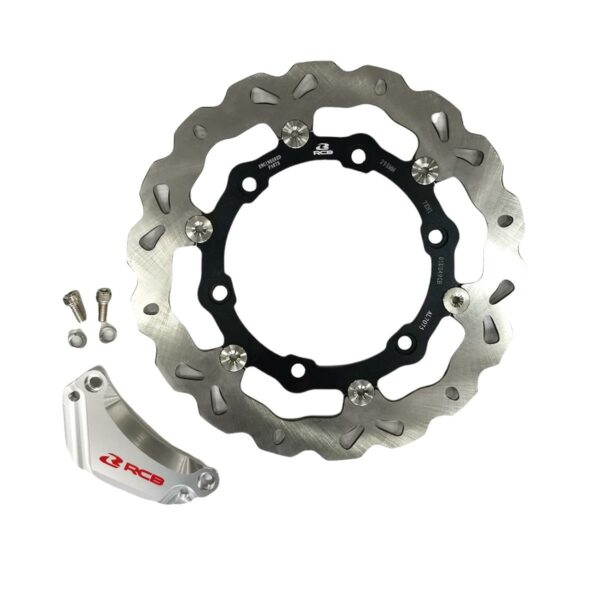 ΔΙΣΚΟΠΛΑΚΑ ΕΜΠΡΟΣ ΜΕ ΑΝΤΑΠΤΟΡΑ HONDA GTR 150 S-SERIES 300mm RCB RACING BOY ΜΑΥΡΗ