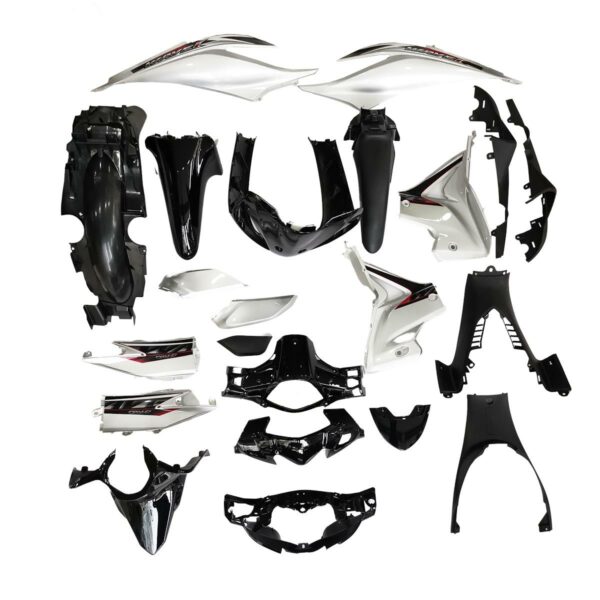 ΚΟΥΣΤΟΥΜΙ ΣΕΤ ΠΛΑΣΤΙΚΩΝ HONDA WAVE 110 ΜΑΥΡΟ ΑΣΗΜΙ