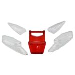 ΚΡΥΣΤΑΛΛΑ ΣΤΟΠ ΣΕΤ 5 ΤΕΜ ΚΟΚΚΙΝΑ ΜΕ ΦΛΑΣ ΚΑΘΑΡΑ HONDA INNOVA 125 INJ TANAKA