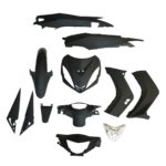 ΚΟΥΣΤΟΥΜΙ ΣΕΤ ΠΛΑΣΤΙΚΩΝ 12ΤΜΧ ΜΕ ΦΑΝΑΡΙ YAMAHA CRYPTON X 135 HLD ΜΑΥΡΟ ΜΑΤ