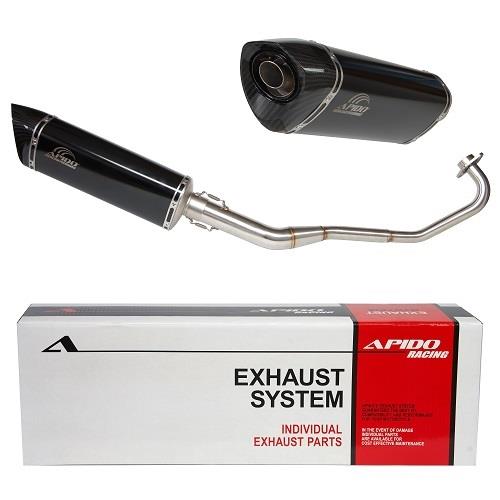 ΕΞΑΤΜΙΣΗ ΜΕ ΜΑΥΡΟ ΚΑΙ ΚΑΡΜΠΟΝ ΤΕΛΙΚΟ YAMAHA CRYPTON X-135 APIDO